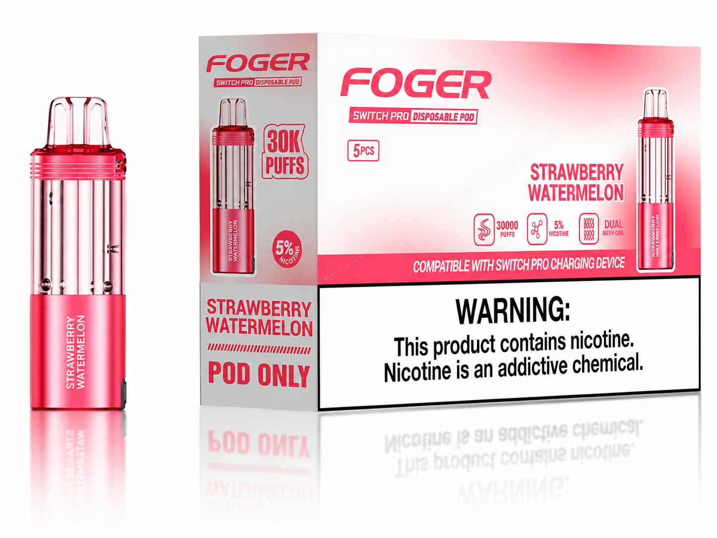 FOGR SWITCH PRO DISPOSABLE POD 30K PUFFS (5CT DISPLAY)