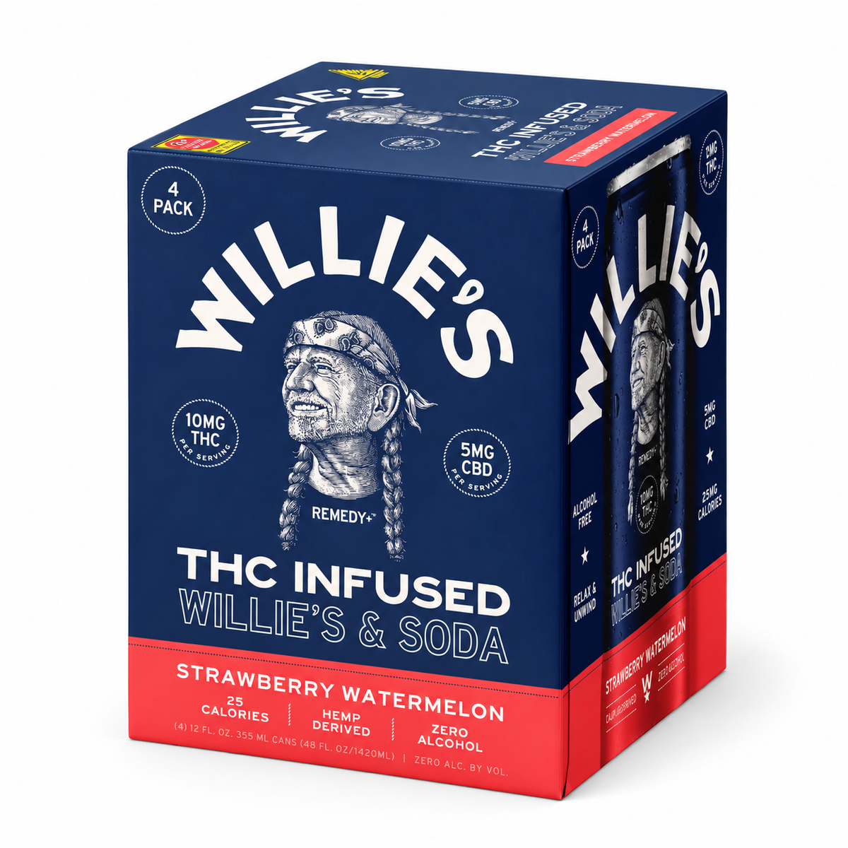 WILLIE'S DRINKS 10MG THC + 5MG CBD (4CT PACK)