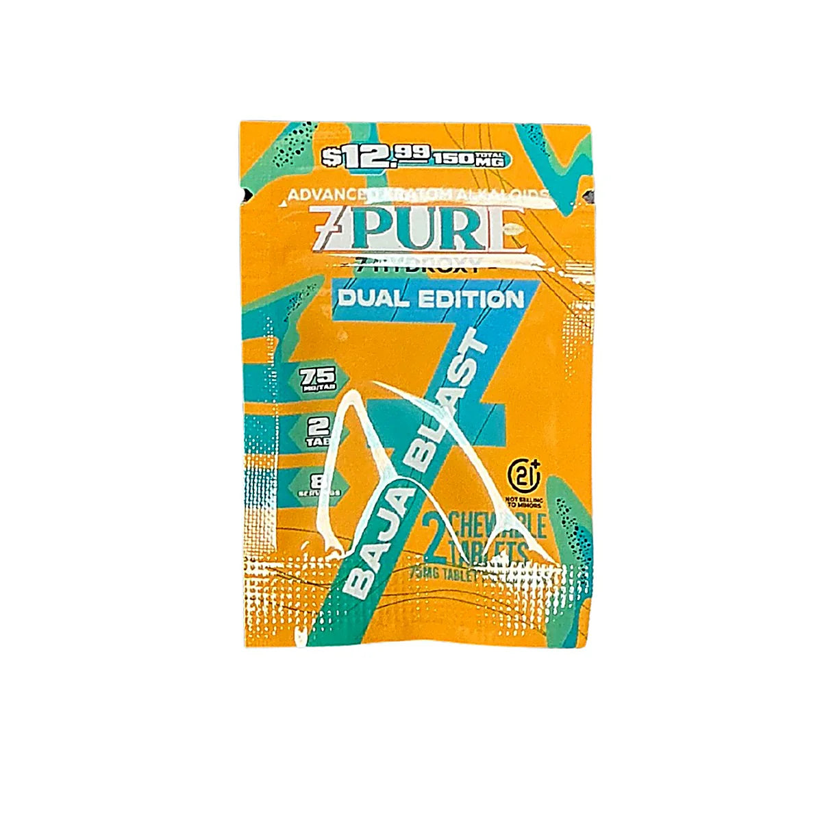7PURE 7-HYDROXY DUAL EDITION 75MG PER TAB (2CT/PACK) 30PK/DISPLAY 12.99 PRE PRICE