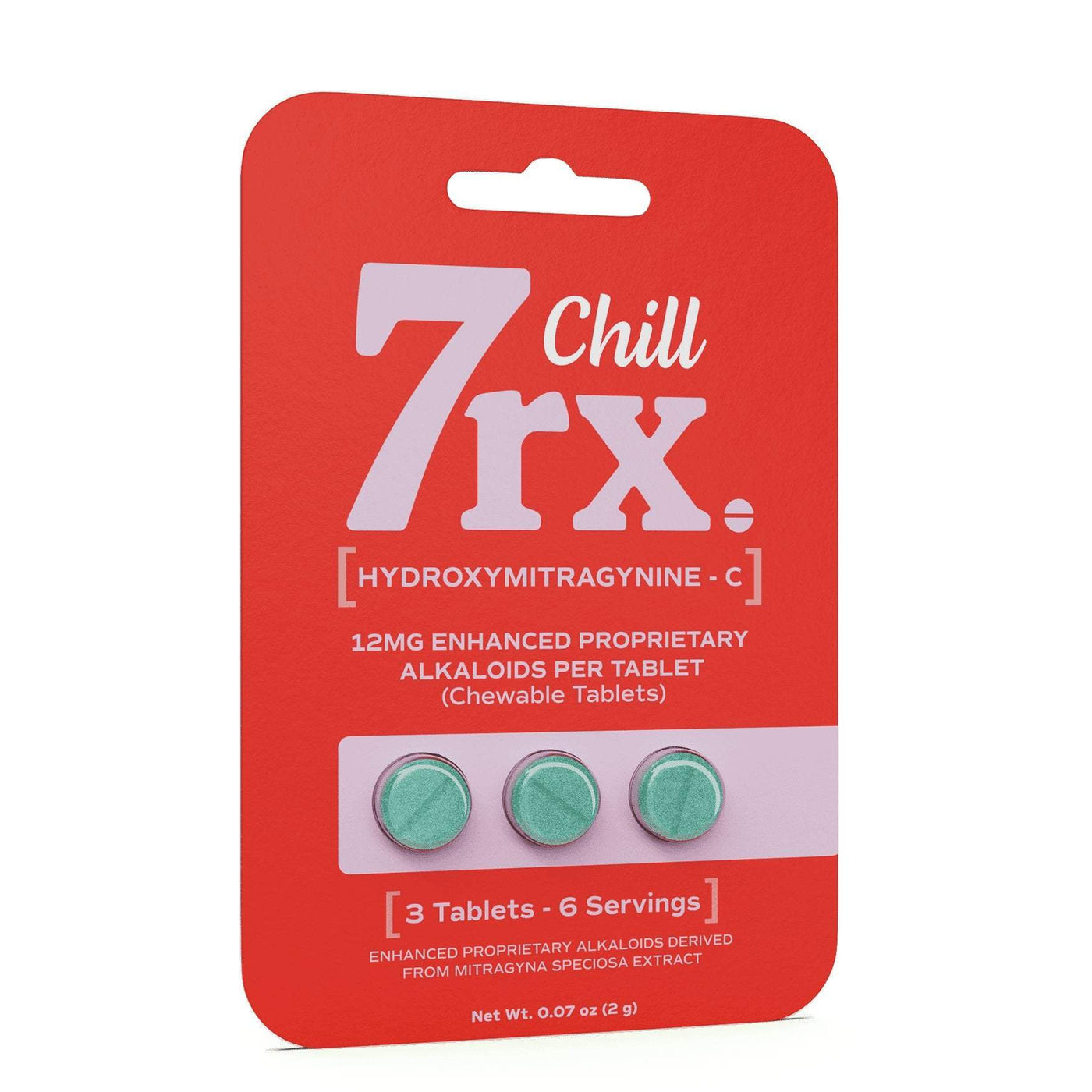 7RX CHILL HYDROXYMITRAGYNINE-C PILLS (3CT PACK) Default Title 810084462782