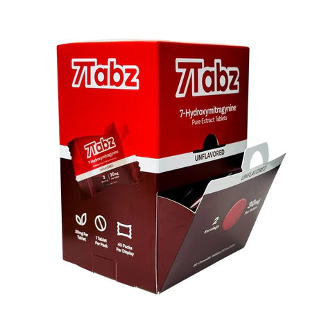 7TABZ 30MG 7-HYDROXYMITRAGYNINE PURE EXTRACT CHEWABLE TABLETS (40CT/BOX)