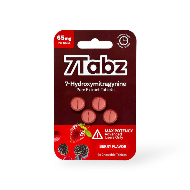 7TABZ 7-HYDROXY PURE EXTRACT TABLETS 65MG PER TAB (4CT PACK)
