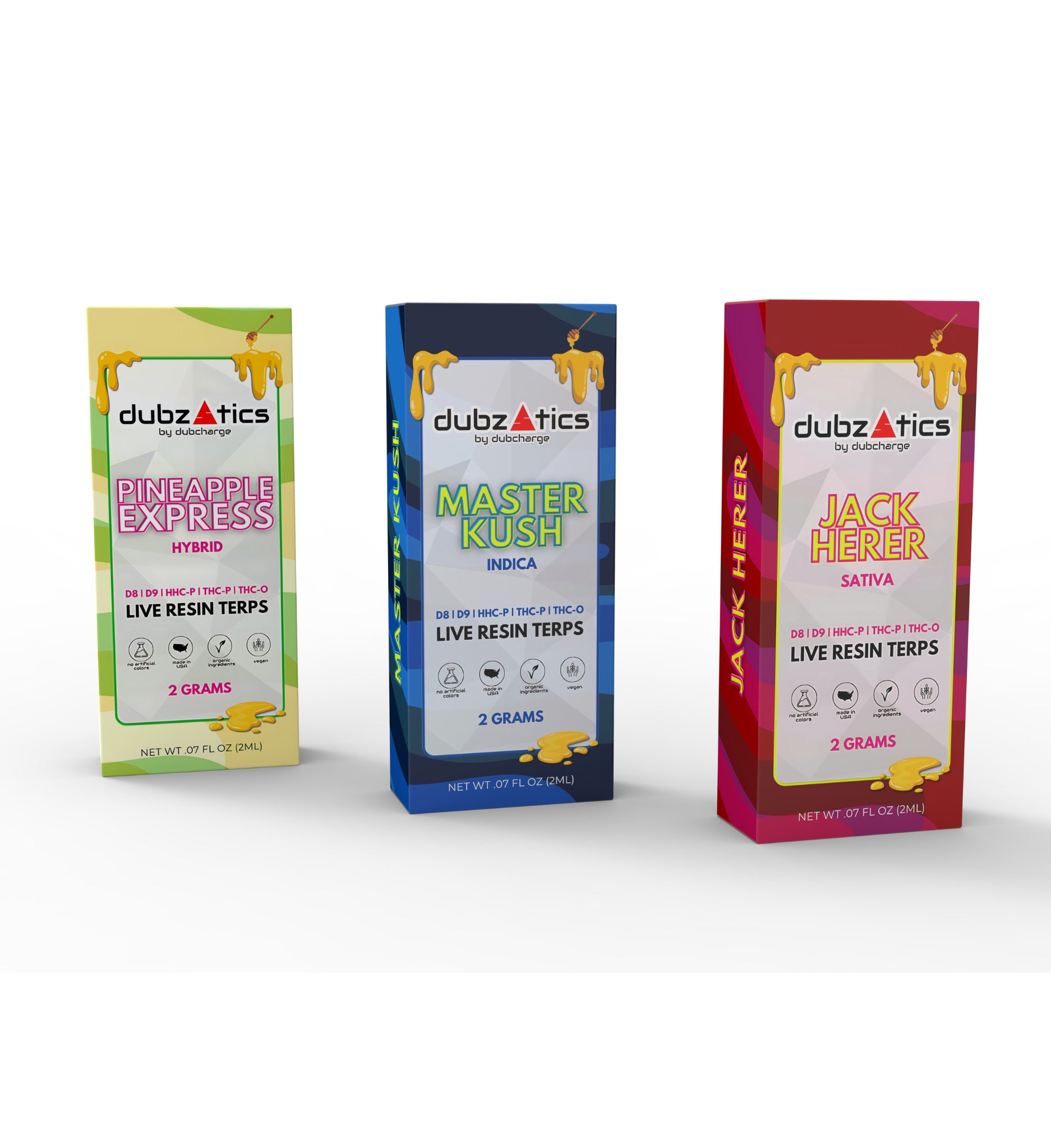 DUBZATICS 2G THC-P LIVE RESIN TERPS CARTRIDGES