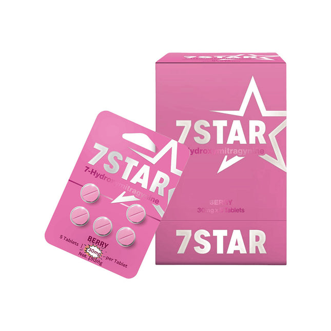 7 STAR 7-HYDROXY 30MG CHEWABLE TABLETS (5CT/ PACK) | BERRY