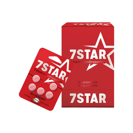 7 STAR 7-HYDROXY 30MG CHEWABLE TABLETS (5CT/ PACK) | WILD CHERRY