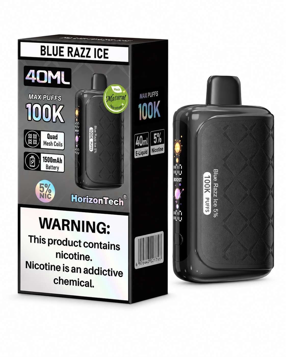 HORIZONTECH 100K PUFFS 5% DISPOSABLE (5CT DISPLAY)