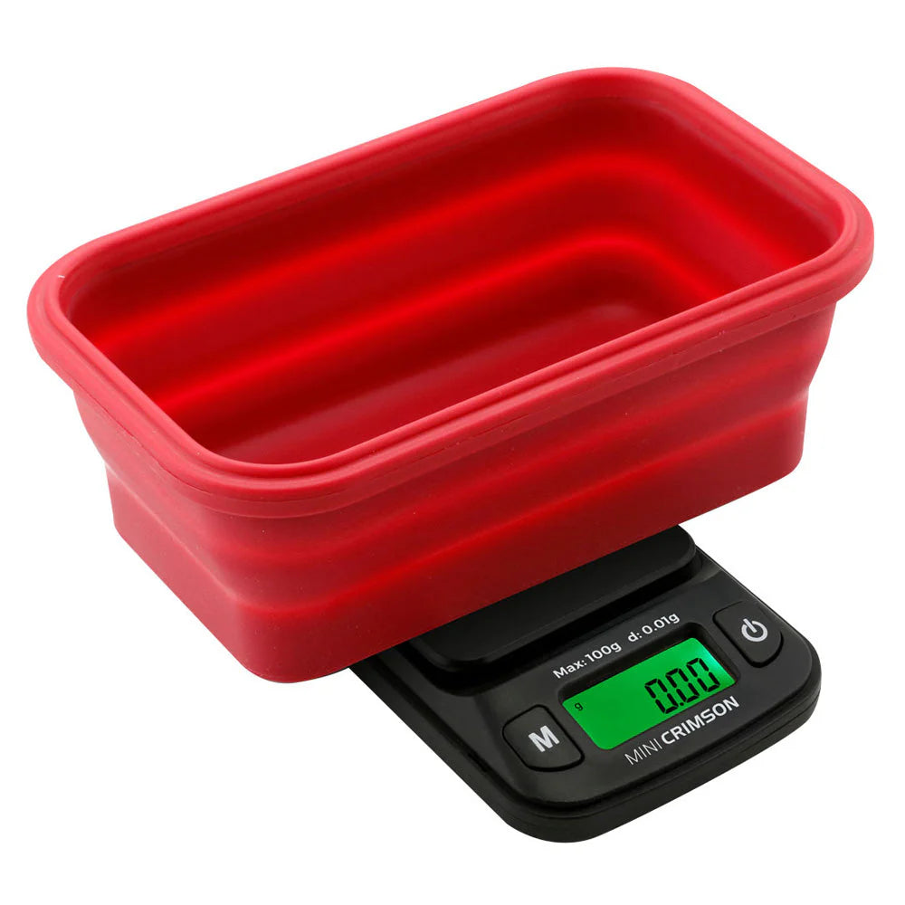 TRUWEIGH MINI CRIMSON SCALE COLLAPSIBLE BOWL 100G X 0.01G