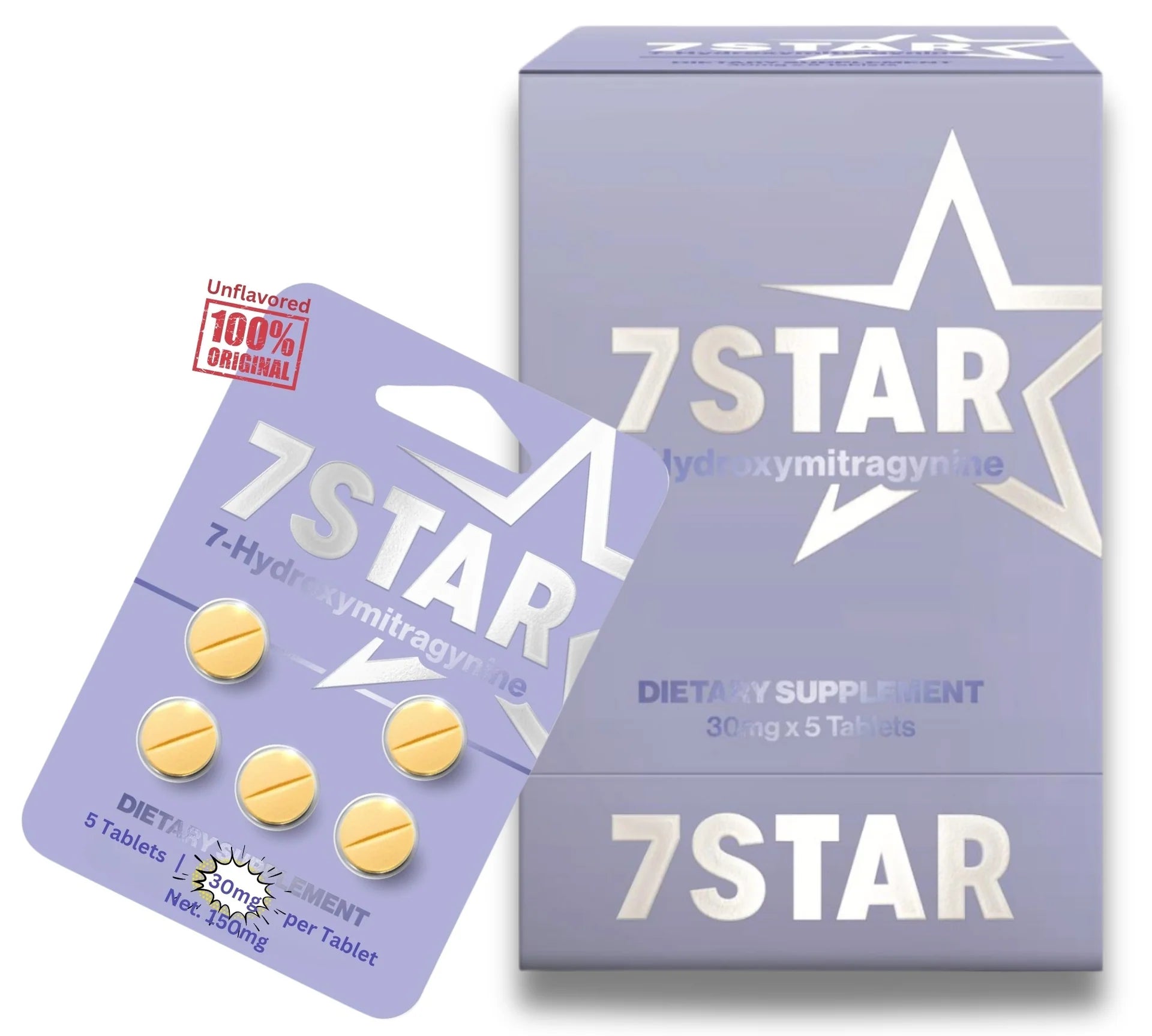 7 STAR 7-HYDROXY 30MG CHEWABLE TABLETS (5CT/ PACK) (12 PACK DISPLAY)