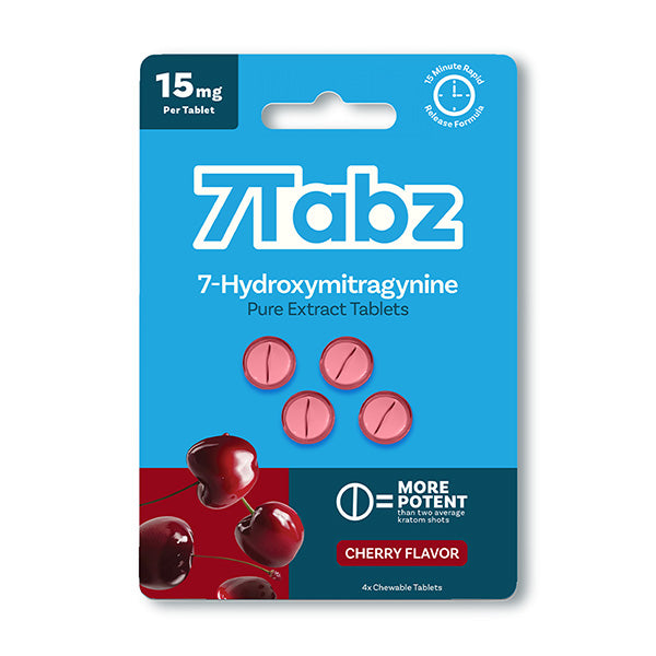 7TABZ 15MG 7-HYDROXYMITRAGYNINE PURE EXTRACT CHEWABLE TABLETS (4CT/PACK)