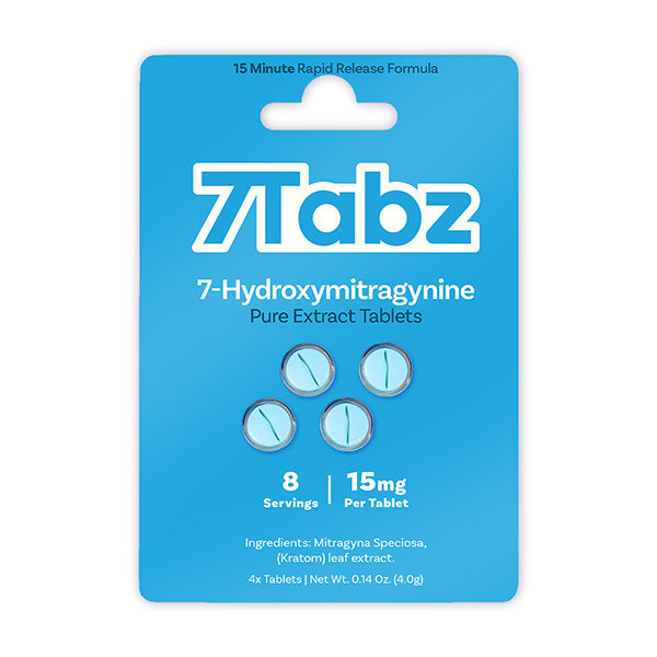 7TABZ 15MG 7-HYDROXYMITRAGYNINE PURE EXTRACT CHEWABLE TABLETS (4CT/PACK)