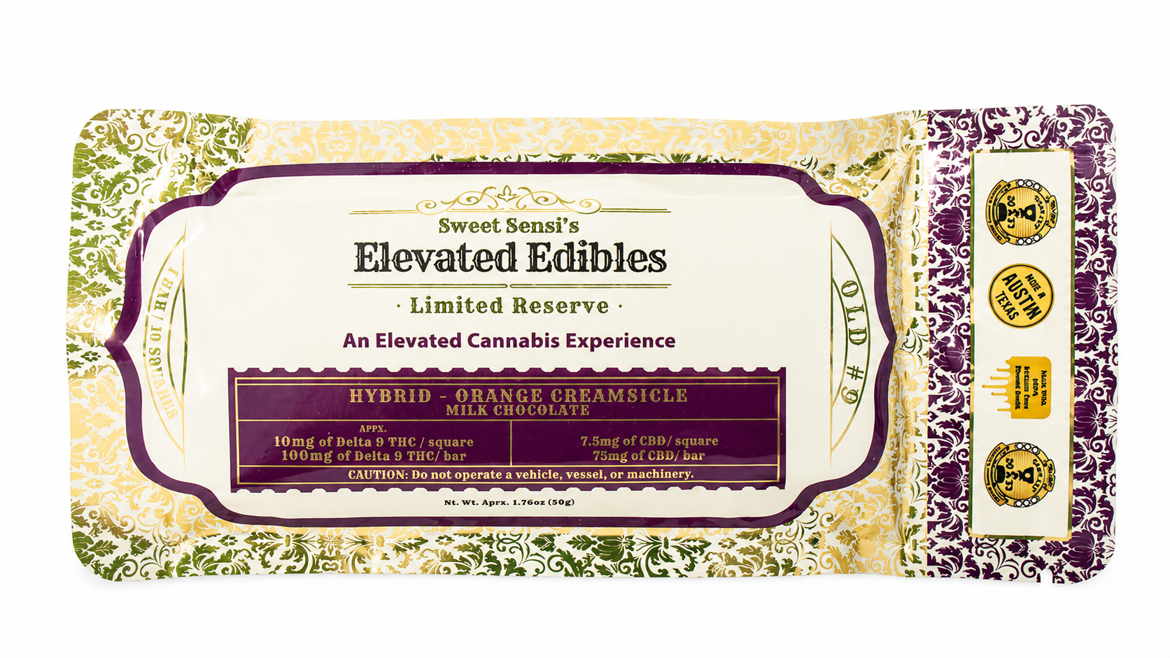 SWEET SENSI 100MG THC CHOCOLATE BAR