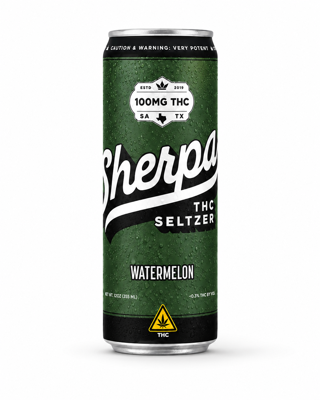 SHERPA 100MG THC SELTZER (4CT PACK)