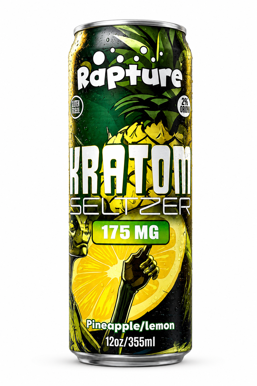 RAPTURE KRATOM SELTZER 175MG 12OZ DRINK (12CT DISPLAY)