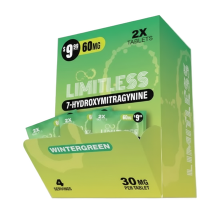 LIMITLESS 7-HYDROXY 30MG TABLET PRE-PRICED (2CT PACK) (40 PACK DISPLAY)