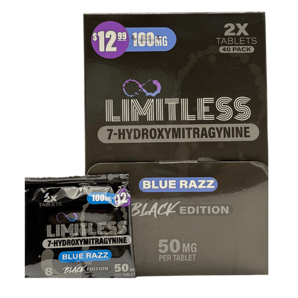 LIMITLESS 7-HYDROXY 50MG TABLETS (40CT/BOX)