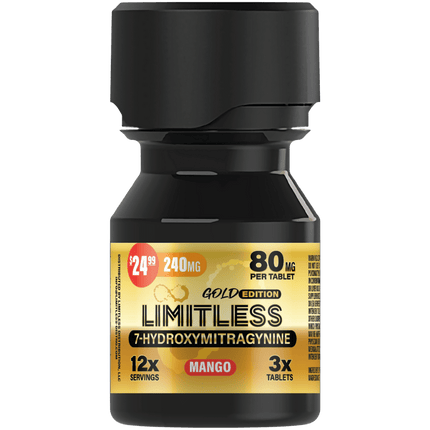 LIMITLESS 7-HYDROXY 80MG TABLET (3CT BOTTLE)