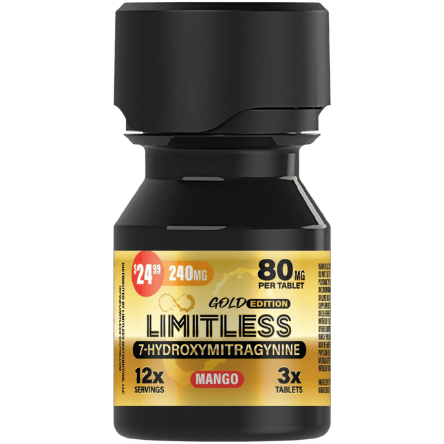 LIMITLESS 7-HYDROXY 80MG TABLET (3CT BOTTLE)