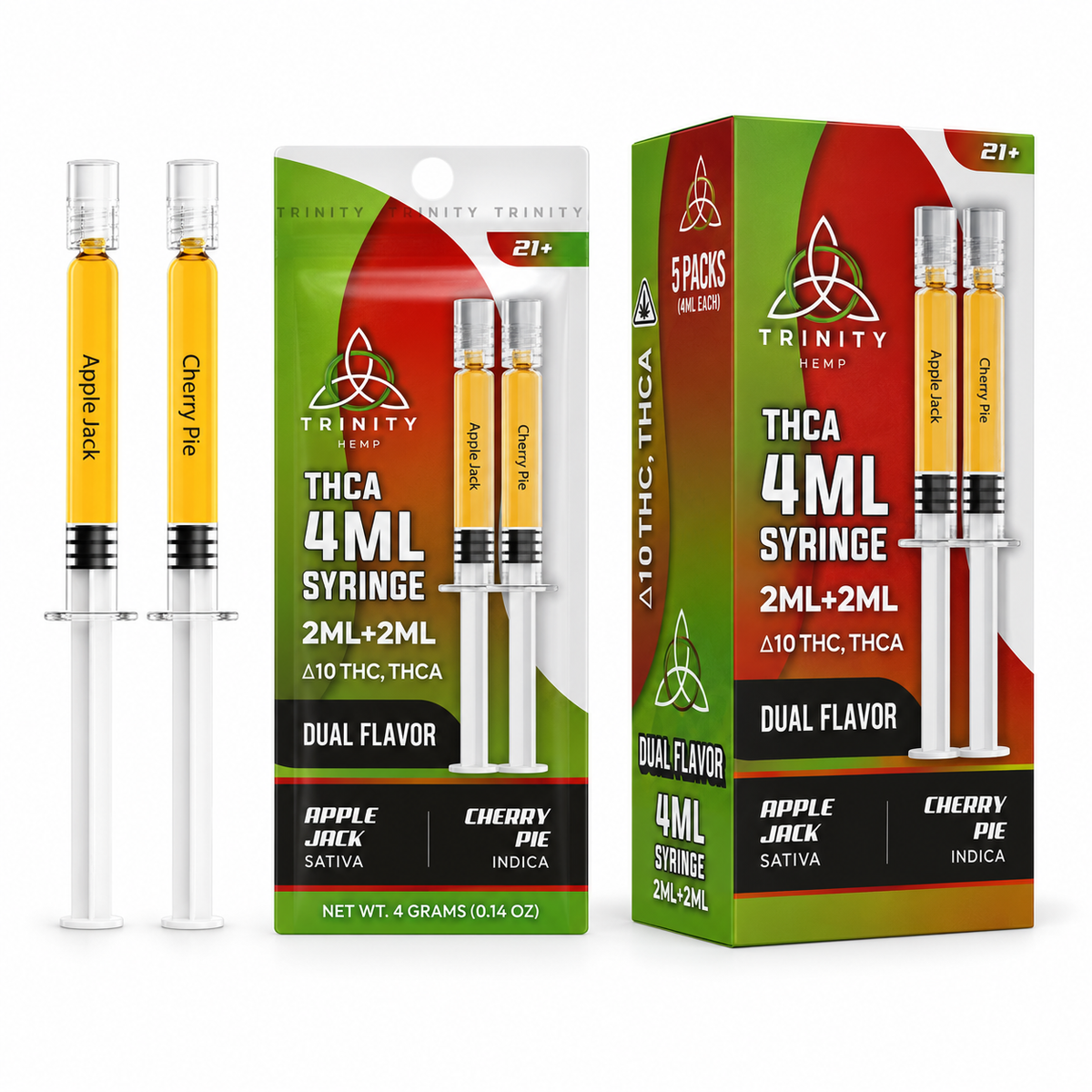 TRINITY CLOUD 9 POTENT BLOOM DUAL FLAVOR 4ML SYRINGE (5CT BOX)