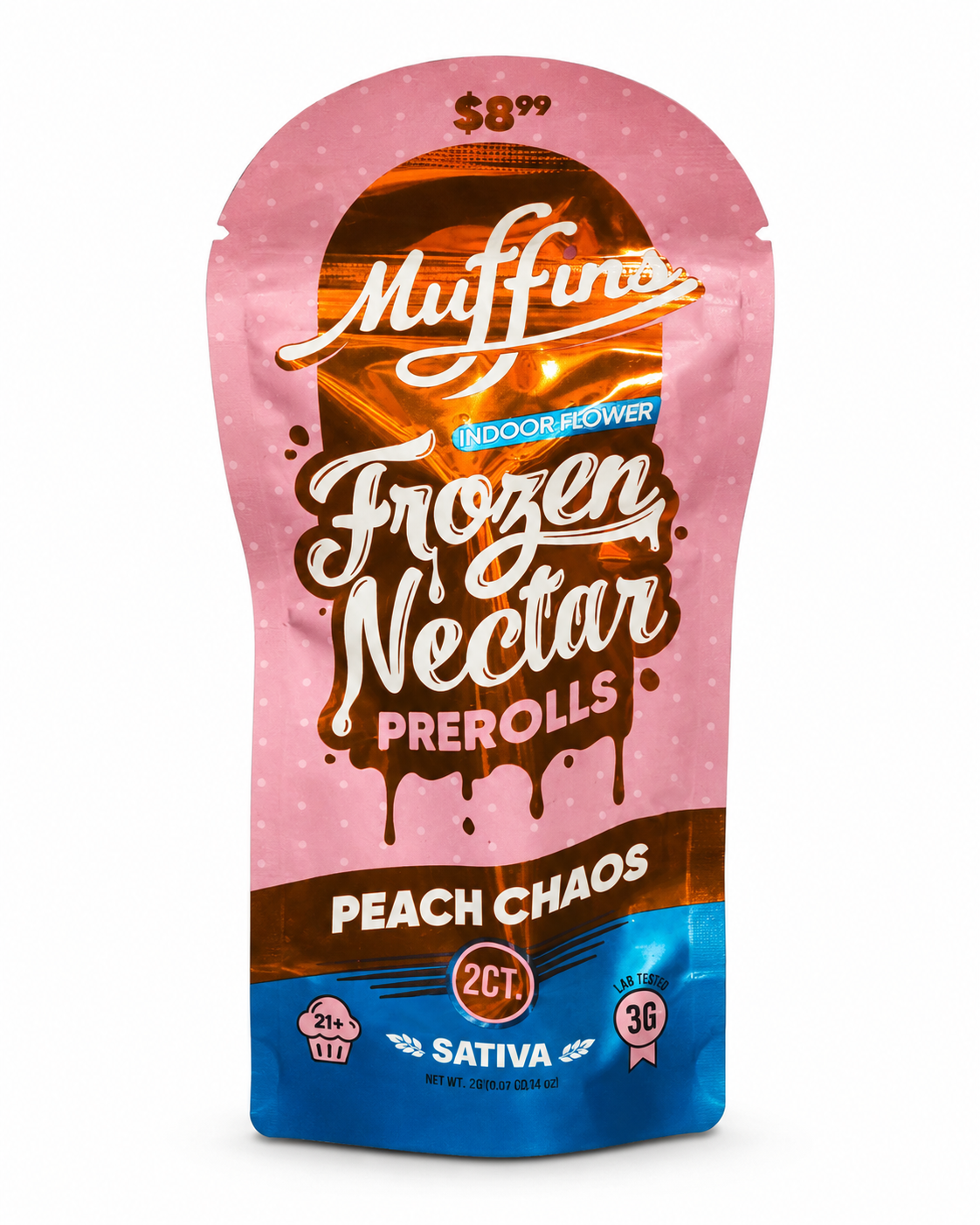 MUFFINS THC-P 1.5 GRAM FROZEN NECTAR PRE-ROLL (2CT PACK)
