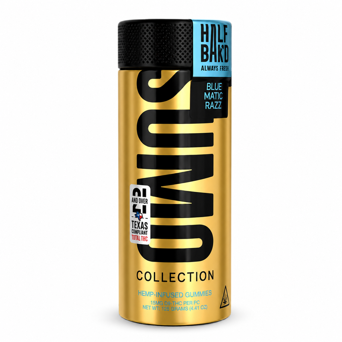 HALF BAK'D SUMO GOLD 15MG D9 GUMMIES (25CT JAR)