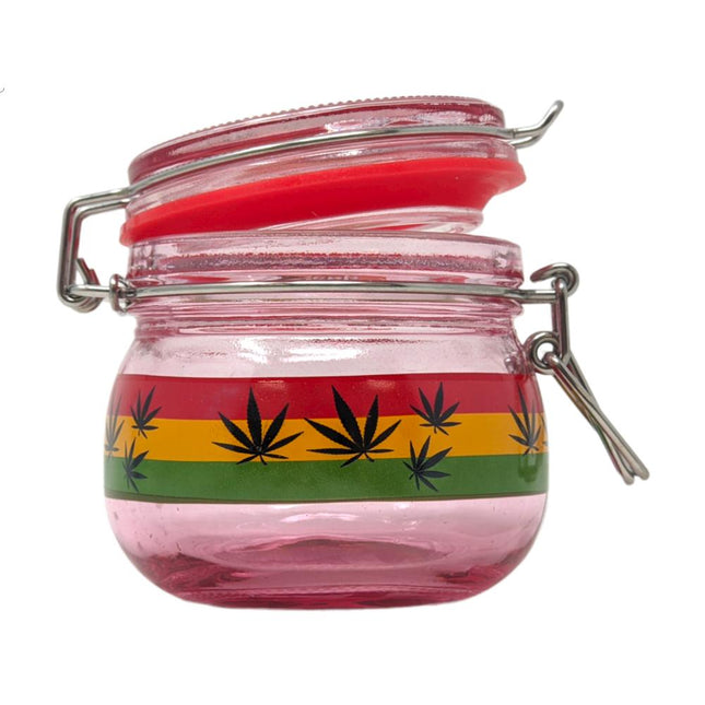 DANK TANK RASTA LEAF JAR 1/8 OZ SMALL JAR (ITEM 2696) Default Title 810171023346