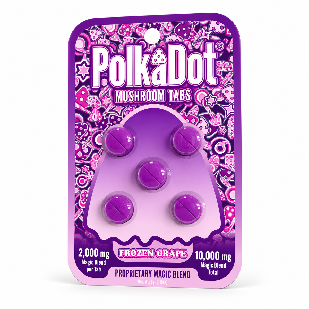 POLKADOT 2000MG PROPRIETARY MUSHROOM TABS (5CT PACK)