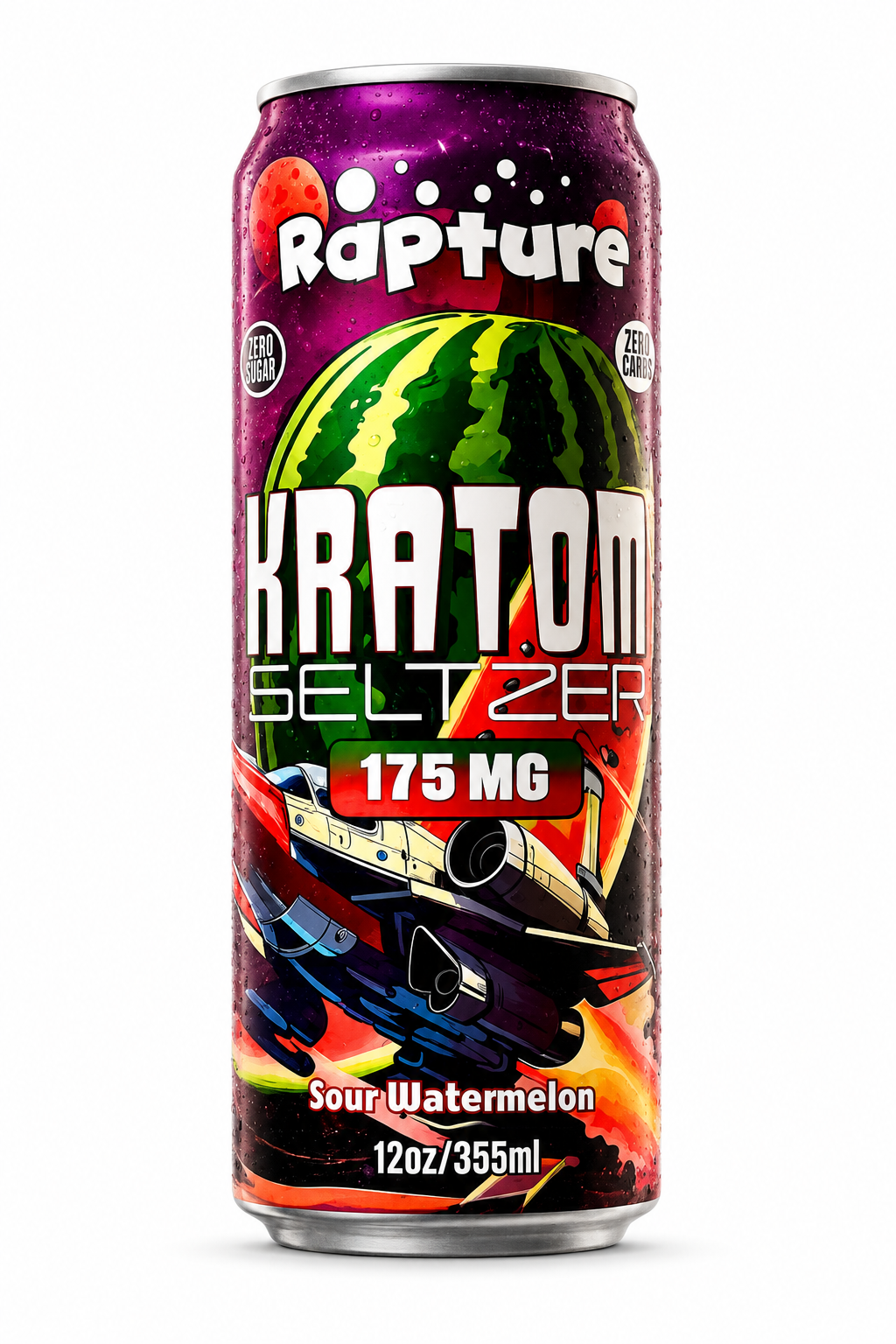 RAPTURE KRATOM SELTZER 175MG 12OZ DRINK (12CT DISPLAY)