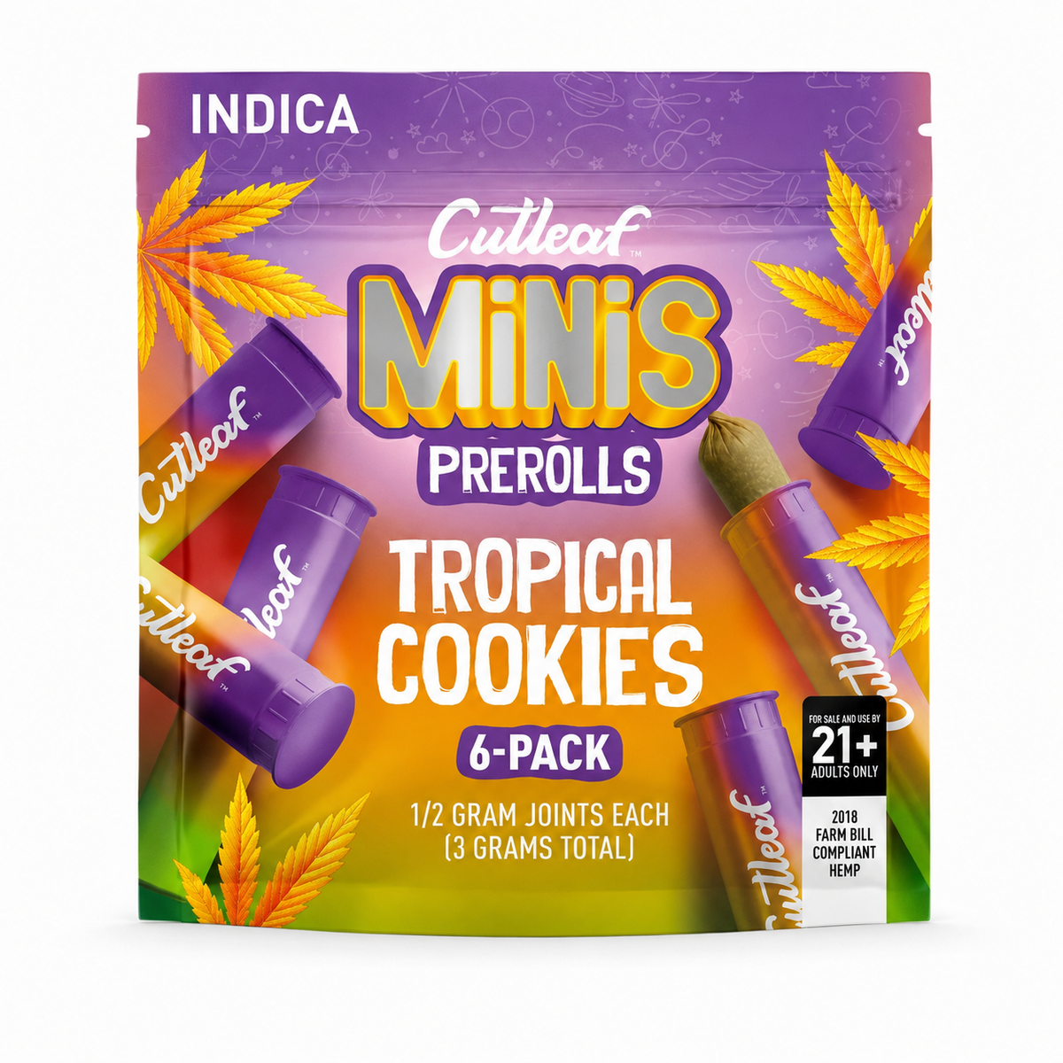 CUTLEAF MINIS PREROLLS 0.5G ECH (6CT PACK)
