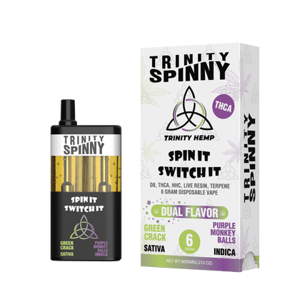 TRINITY SPINNY 6G THC-A D8 HHC DISPOSABLE DUAL FLAVOR