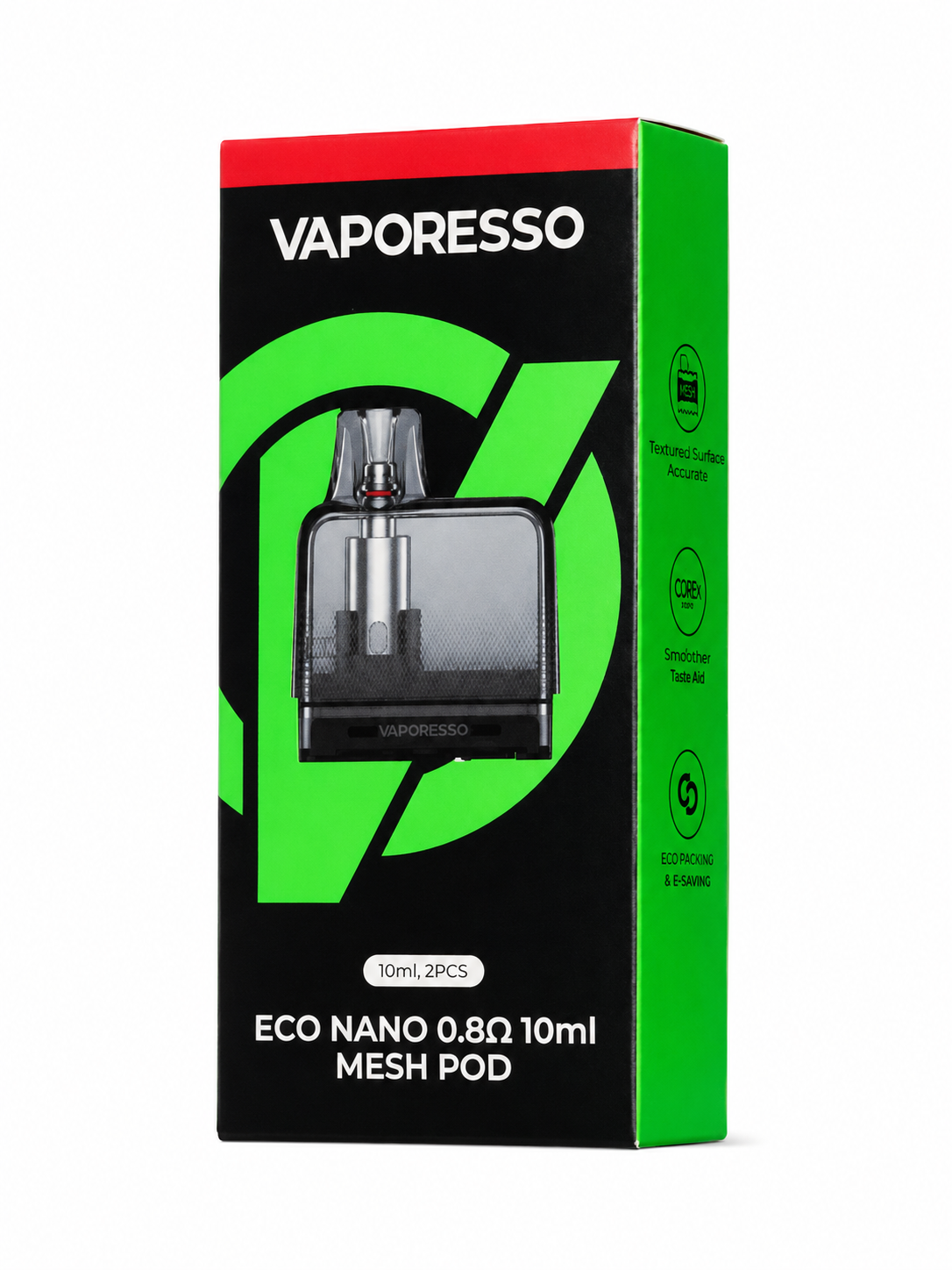 VAPORESSO ECO NANO POD 0.8 OHM 10ML 2PC/PACK