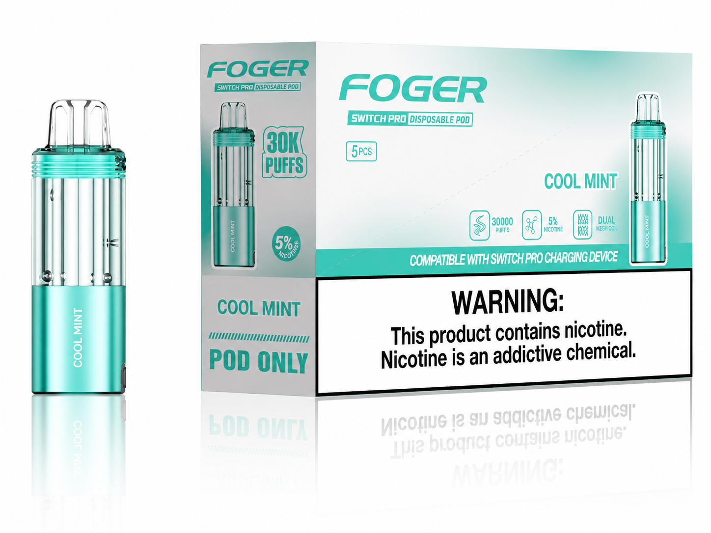 FOGR SWITCH PRO DISPOSABLE POD 30K PUFFS (5CT DISPLAY)