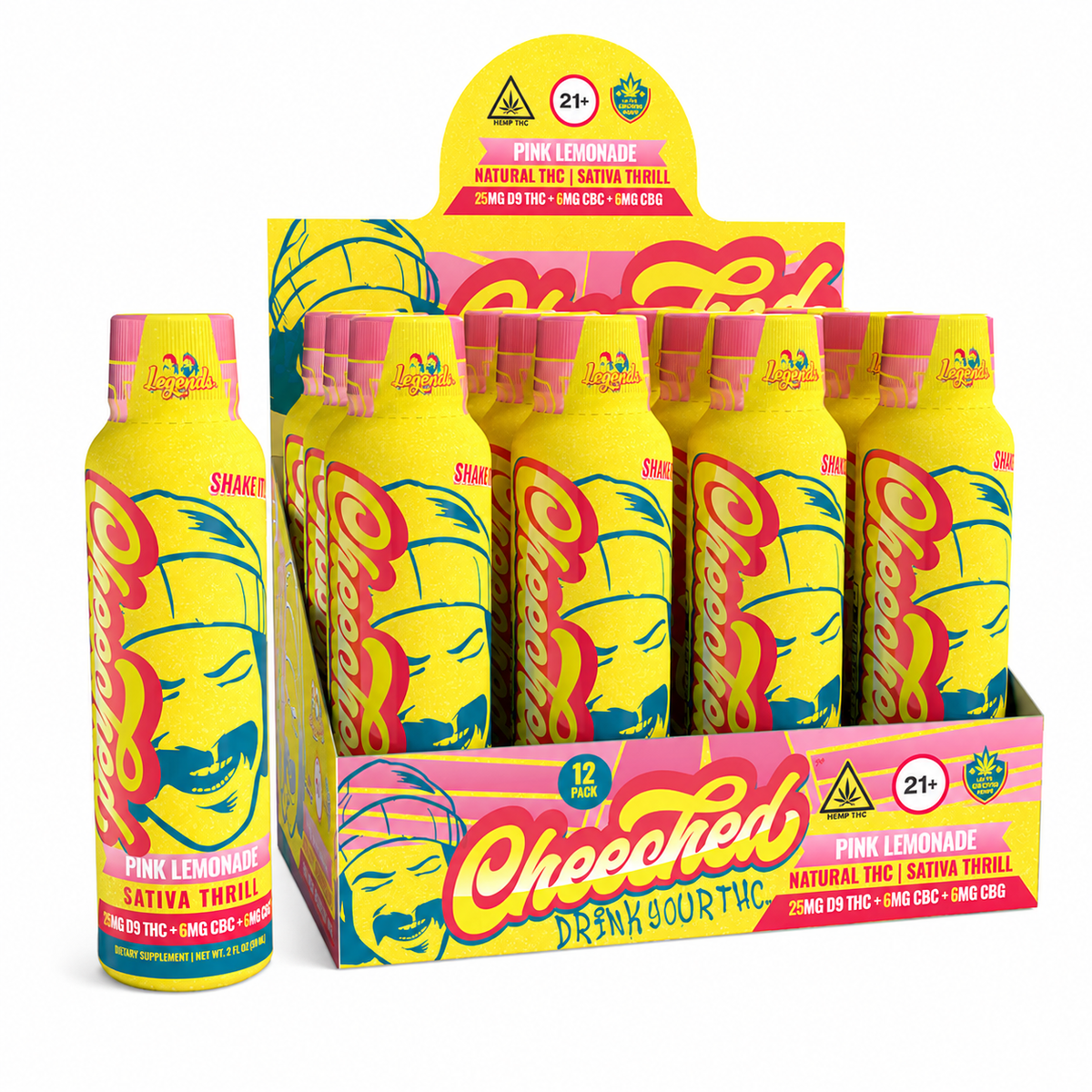 CHEECH & CHONG 35MG THC + CBD + CBN DRINK (12CT BOX)