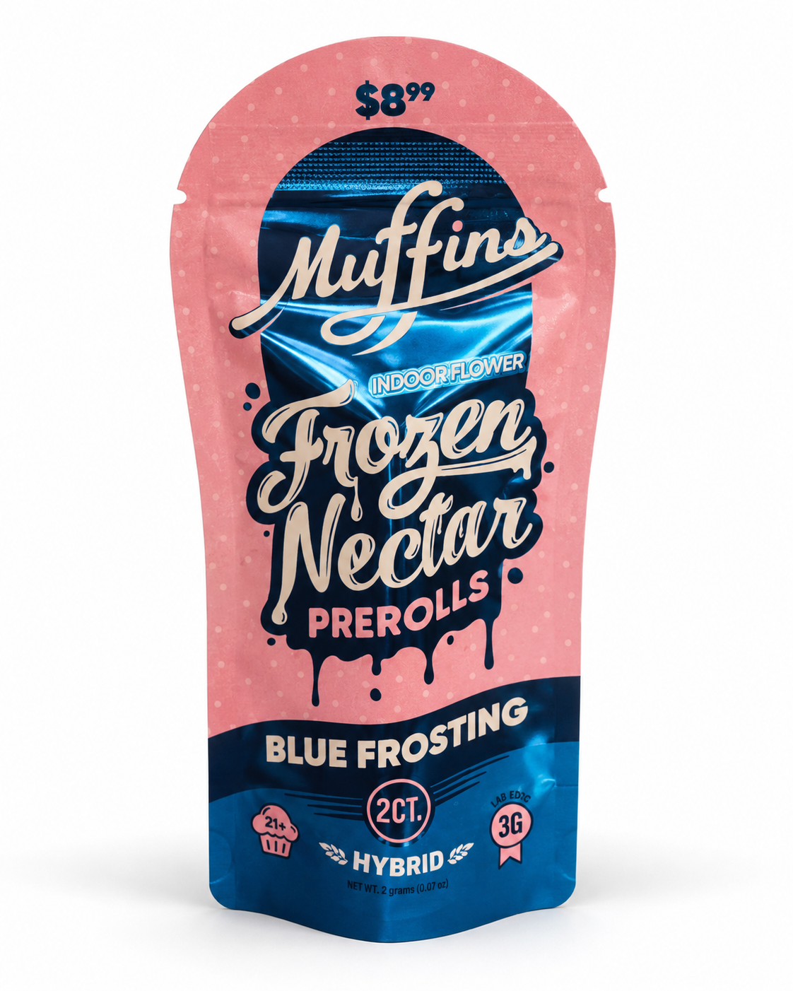 MUFFINS THC-P 1.5 GRAM FROZEN NECTAR PRE-ROLL (2CT PACK)