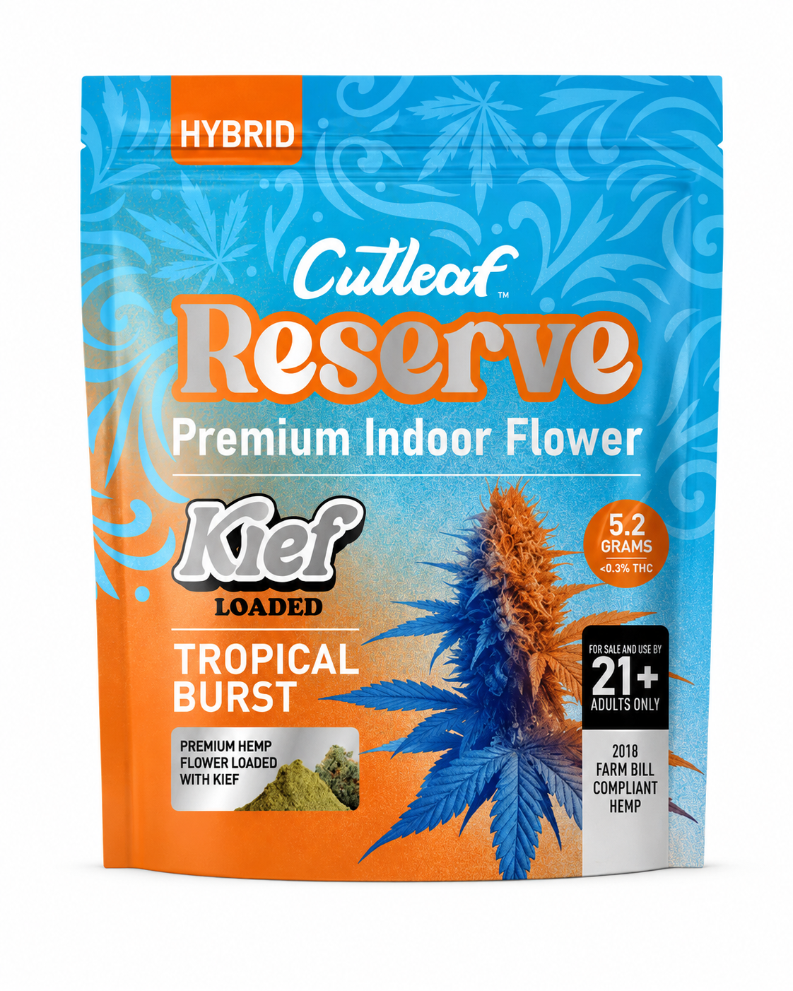 CUTLEAF RESERVE PREMIUM INDOOR KIEF LOADED FLOWER 5.2 GRAMS