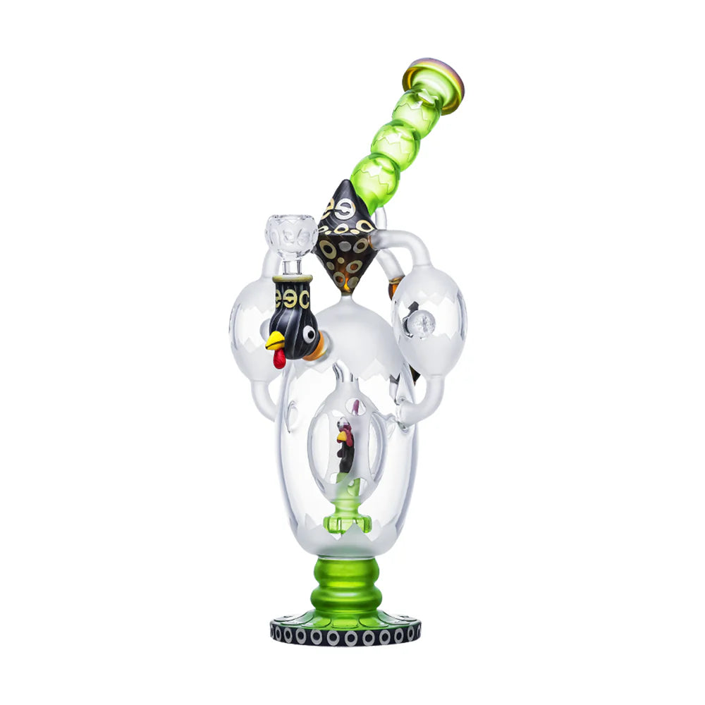 CHEECH 14.5in "ROOSTER IN A EGG" DESIGN WATER PIPE
