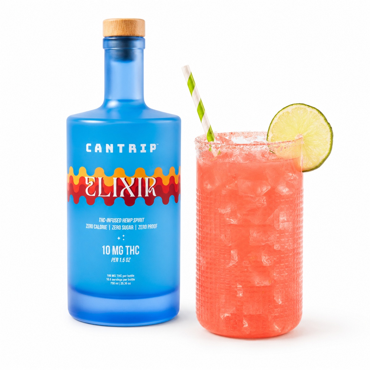 CANTRIP ELIXER THC INFUSED HEMP 750ML SPIRIT BOTTLE