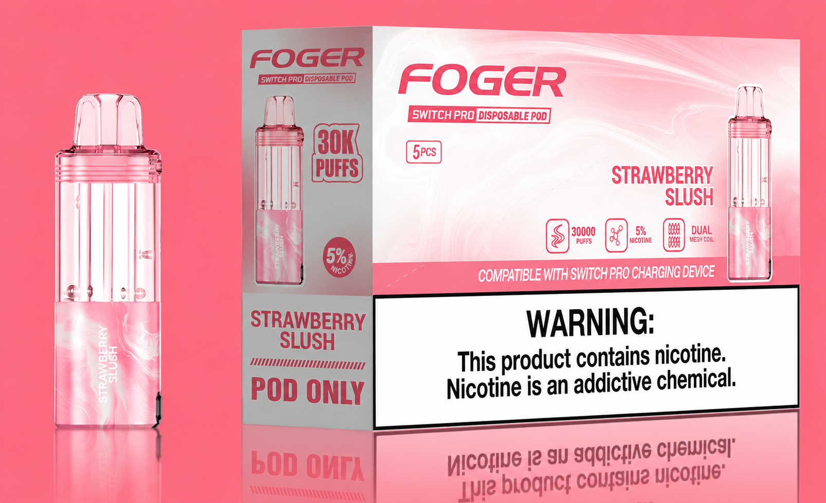 FOGR SWITCH PRO DISPOSABLE POD 30K PUFFS (5CT DISPLAY)
