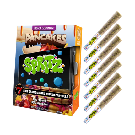 SPRITZ HALF GRAM DIAMOND INFUSED PRE-ROLLS (7 X 0.5 GRAM EACH)