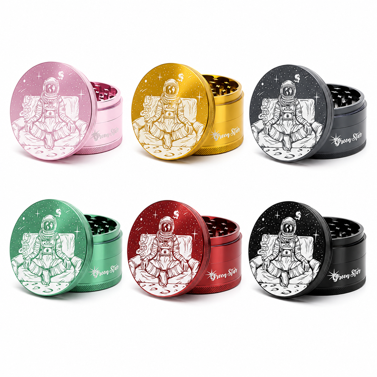 HERB GRINDER ASSORTED COLORS | SPACE DESIGN