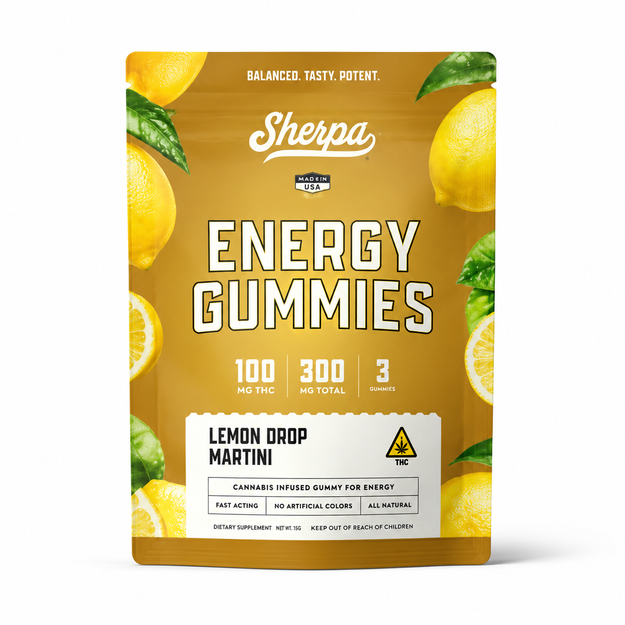 SHERPA 100MG THC GUMMIES BAG (3CT X 100MG)