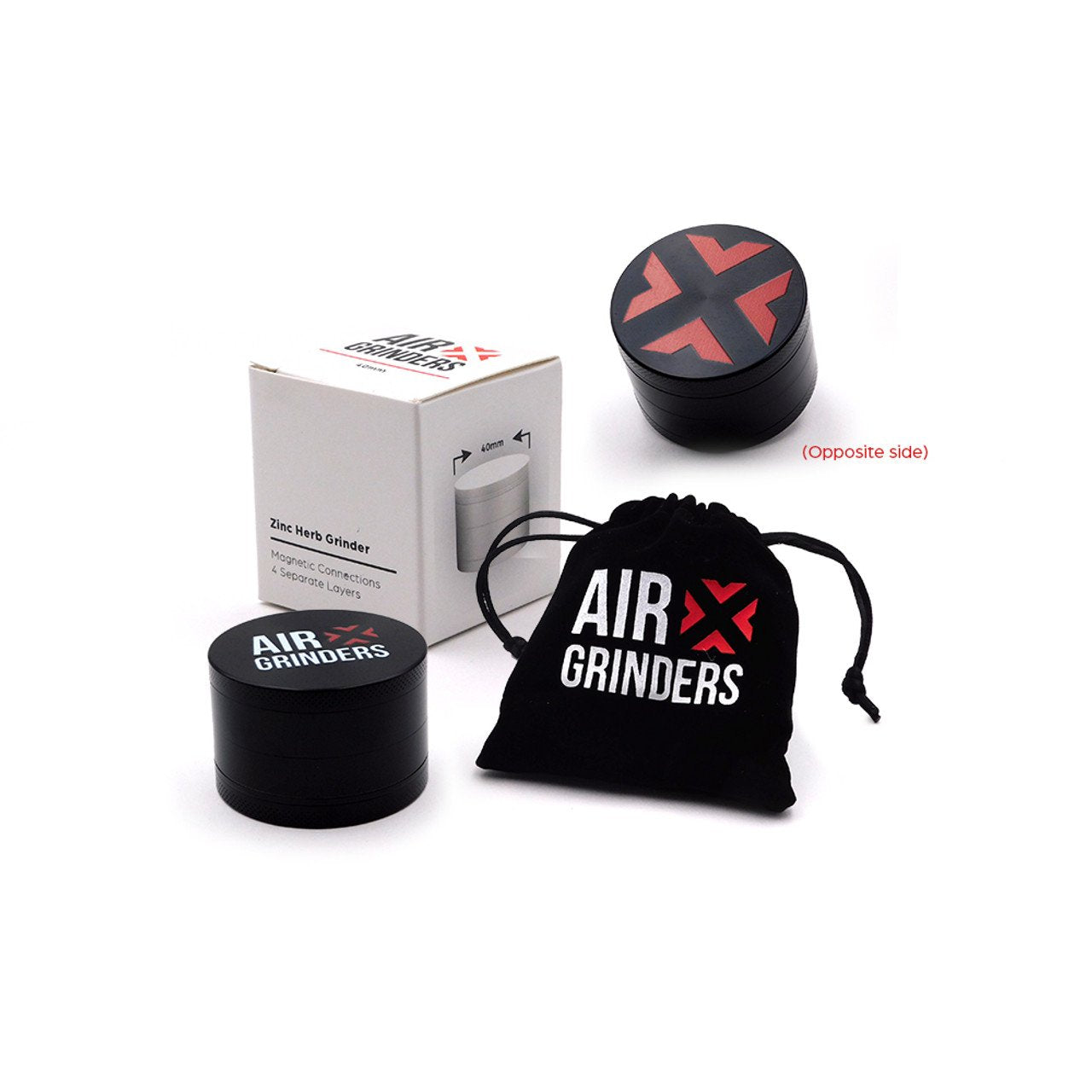 AIR X PREMIUM ZINC METAL GRINDER 40MM