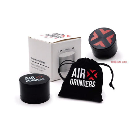 AIR X PREMIUM ZINC METAL GRINDER 55MM GLOSSY BLACK 6926562409898