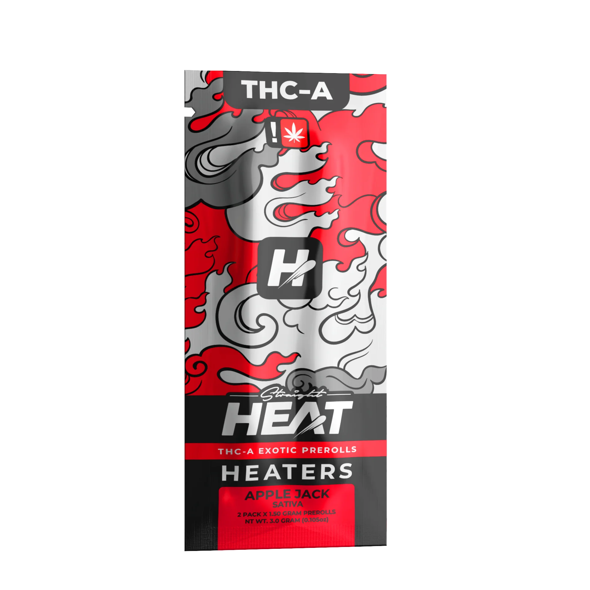 STRAIGHT HEAT EXOTIC THC-A PRE-ROLLS 1.5G EACH (2CT PACK)