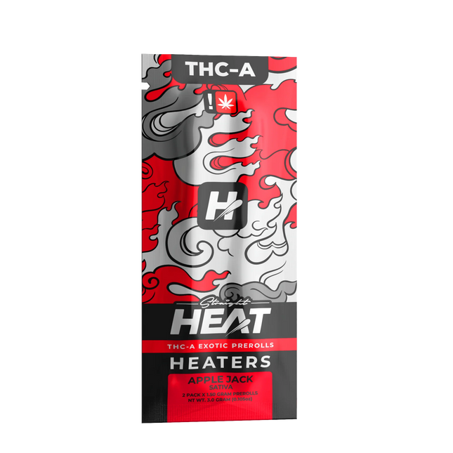 STRAIGHT HEAT EXOTIC THC-A PRE-ROLLS 1.5G EACH (2CT PACK)