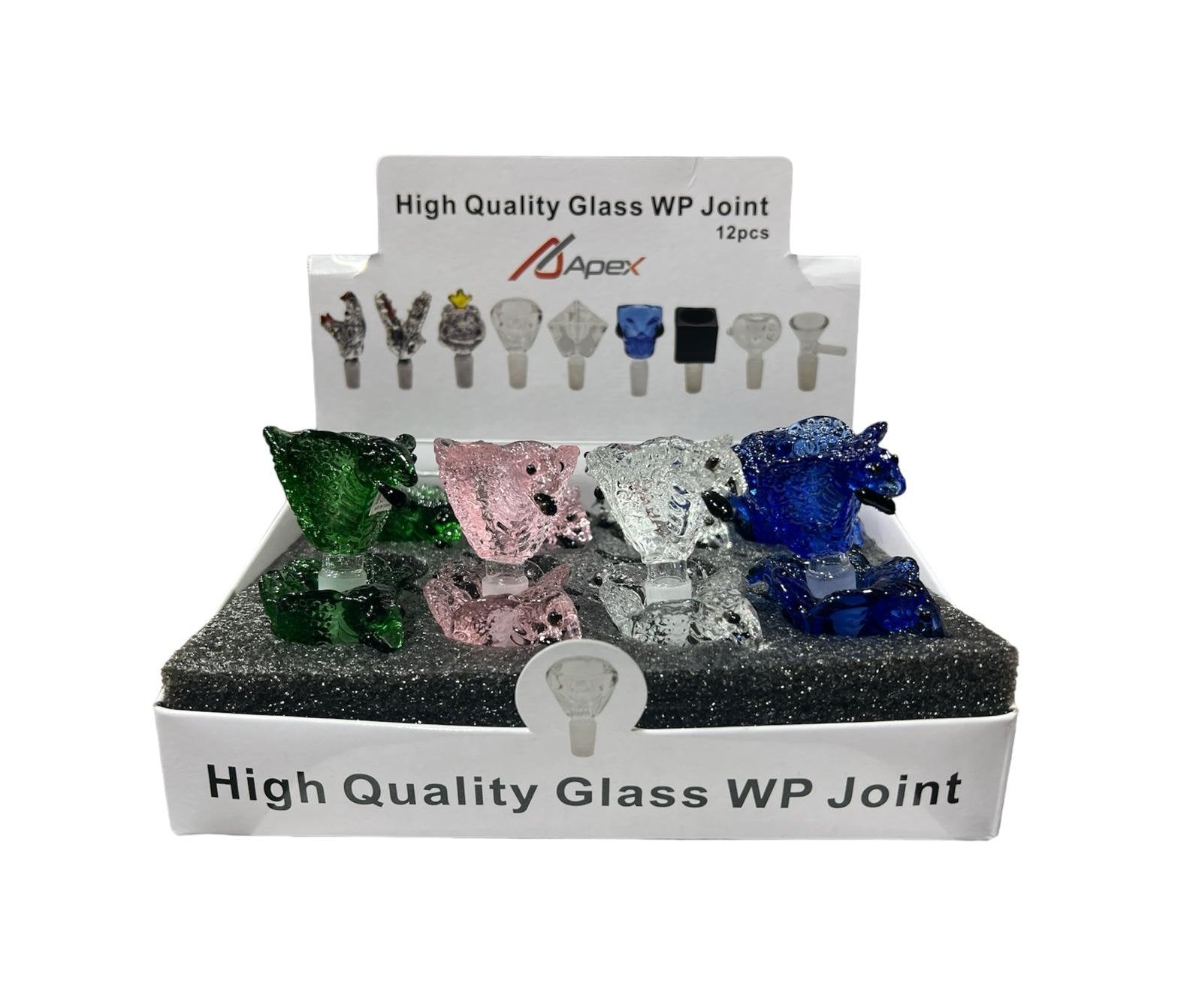 APEX GLASS BOWL 12CT DISPLAY (BD922)