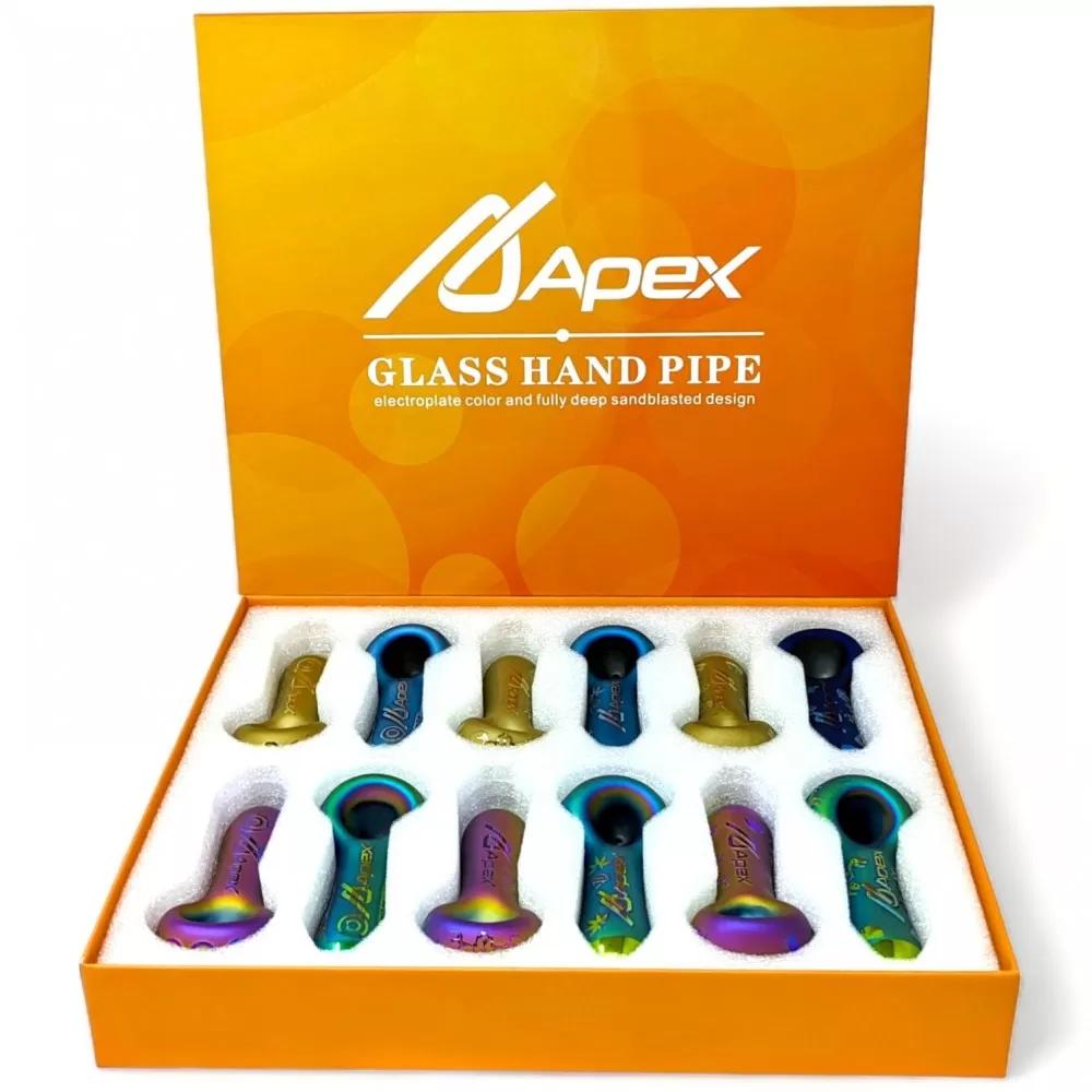 APEX GLASS HANDPIPE SET | 4 INCH HP 12CT HPD37