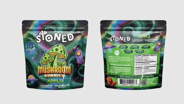 STONED 10000MG BLUE LOTUS + WHITE LOTUS GUMMY BAG (10CT BAG)
