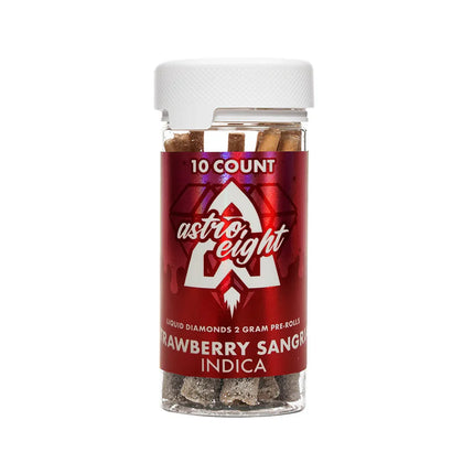 ASTRO 8 THC-A LIQUID DIAMONDS 2G PRE ROLLS 10CT/JAR