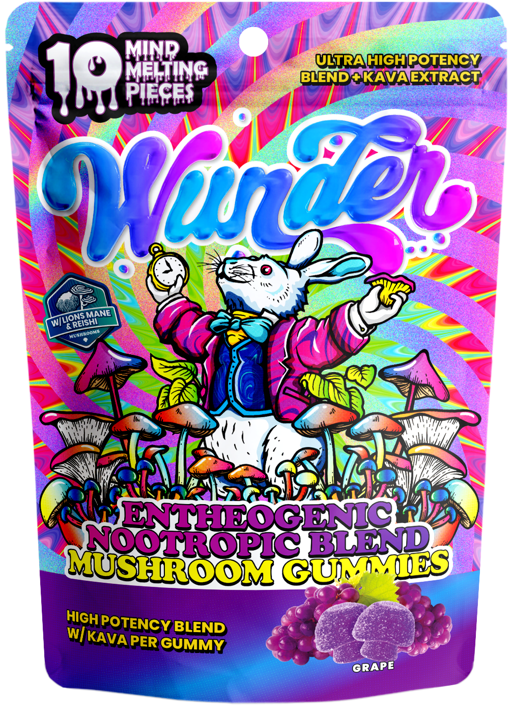 WUNDER MUSHROOM GUMMIES 10PC POUCH