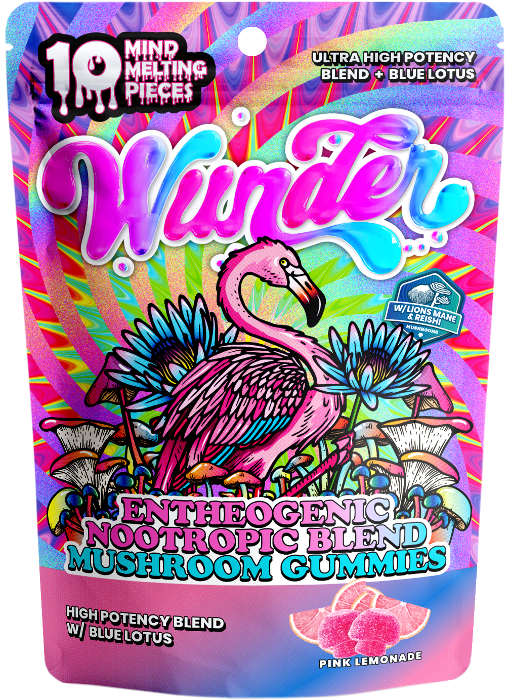 WUNDER MUSHROOM GUMMIES 10PC POUCH